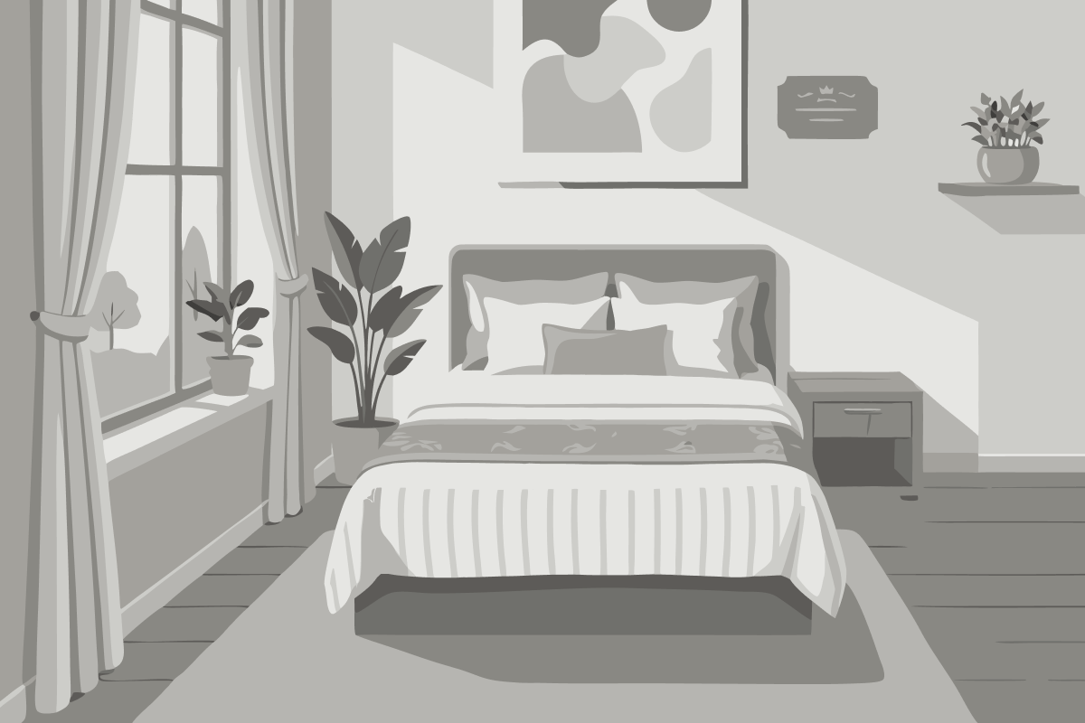 Tempat Tidur Susun di Kamar Asrama Pria